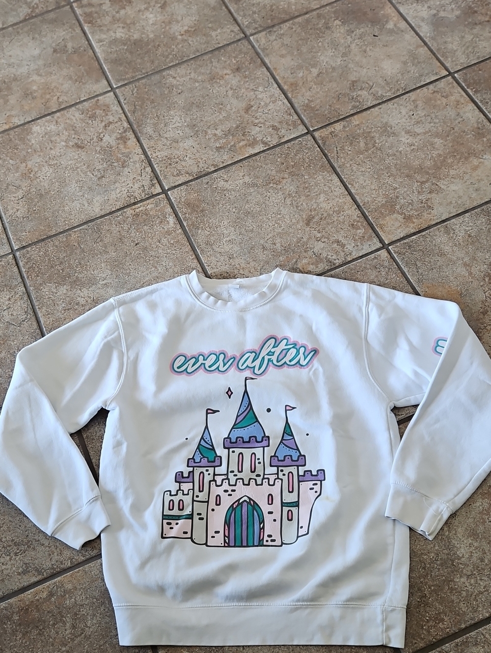 Lane Seven Happily "Ever After" Castle Graphic Sweatshirt